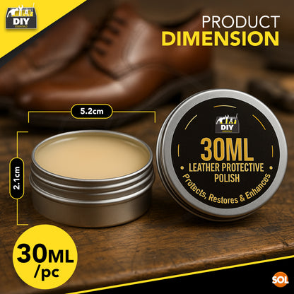 SOL 90ml Leather Protective Polish - Restores Shine and Colour