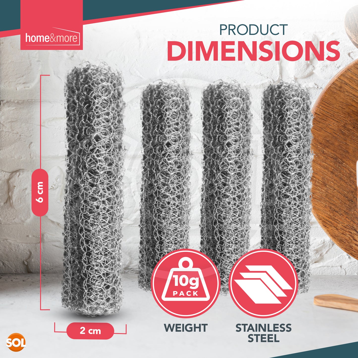 Kettle Descaler Balls Stainless Steel Mesh Limescale Remover | 4 Pack