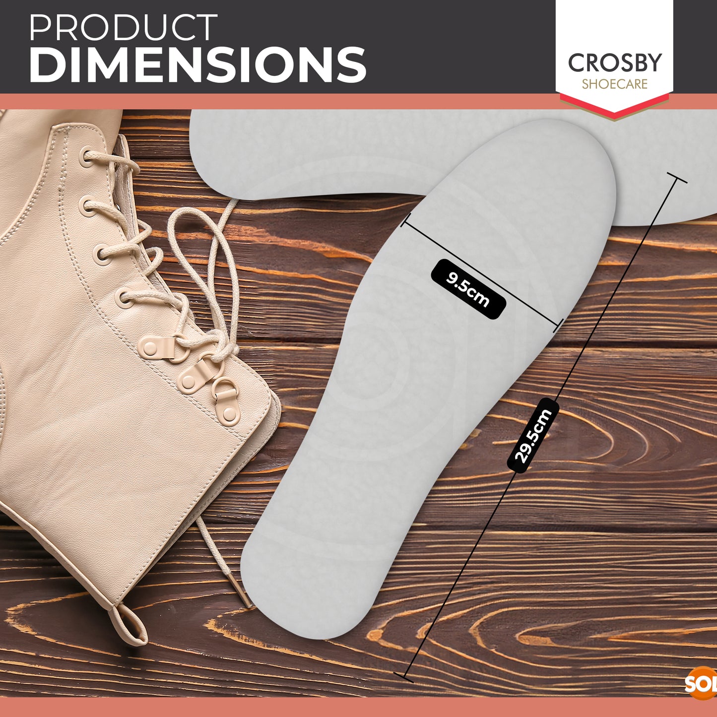 2 Pair Synthetic Woollen Insoles for Men & Women, Cut-to-Size Warm Shoe Inserts for Boots & Trainers, Soft Cushioned Winter Footbed, Breathable Non-Slip Padded Insole Liner for Comfort & Support