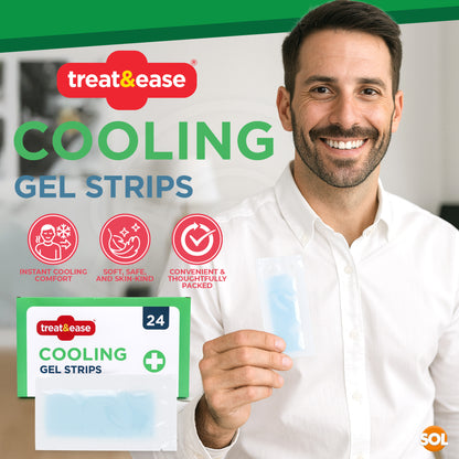 SOL 24pk Migraine Cooling Patches - Soothe Headache Strips