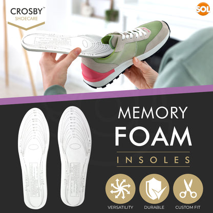 2pk Memory Foam Insoles for Women Shoe Insoles Men Inner Soles for Women Shoe Soles for Trainers Comfort Insoles Men Work Boot Insoles Cushion Insoles for Walking Boots Innersoles Men