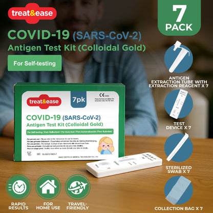 7pk COVID-19 (SARS-CoV-2) Antigen Test Kit -Saliva (Self-Testing)