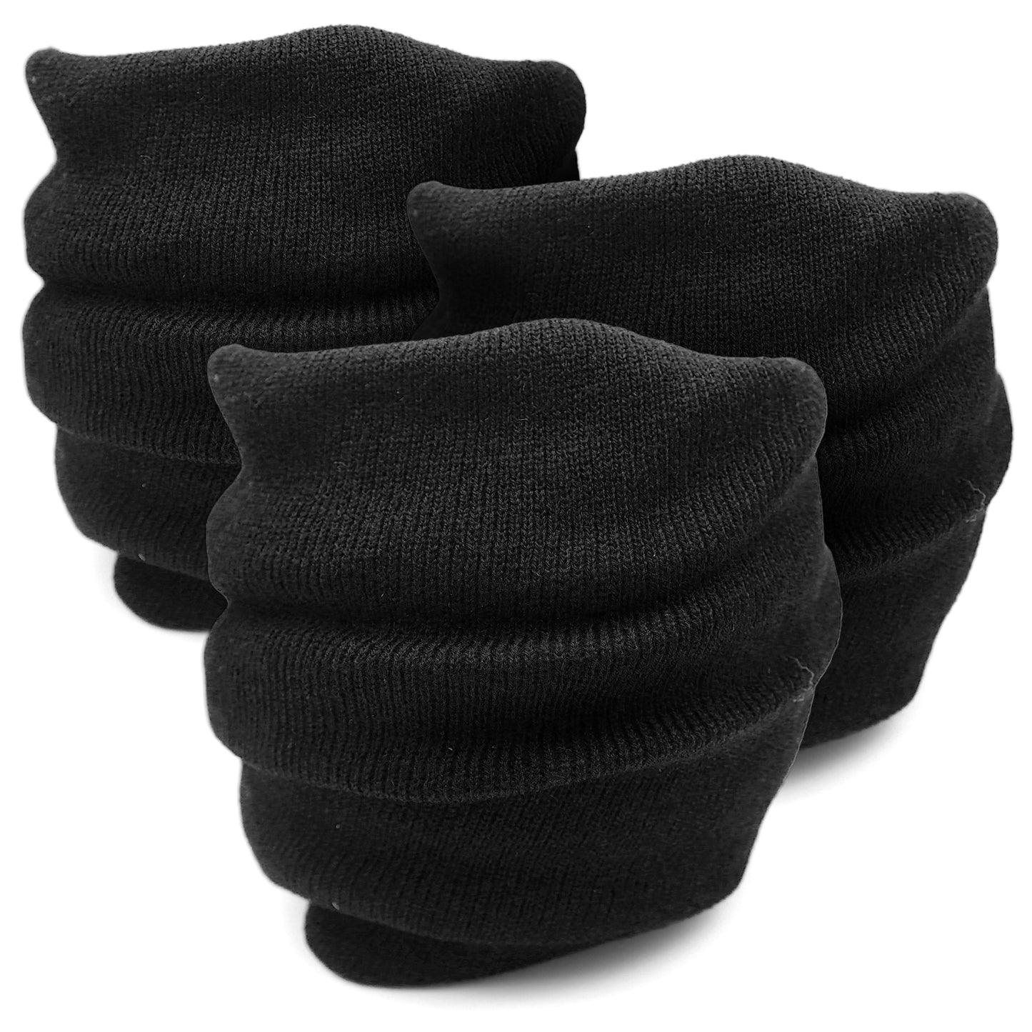 SOL 3pk Thermal Snoods for Men and Women - Thick Neck Warmer Fleece Snoods, Neck Gaiter for Winter - Warm and Comfortable Snoods for Walking, Skiing, and Outdoor Activities