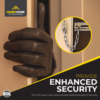 Door Chain Security Lock For Heavy Duty Bolt Guard Latch Front Safety Catch