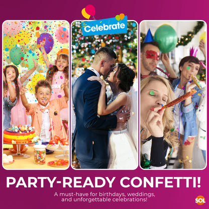 Confetti Cannons Multicolour Biodegradable | Party & Events | 8 Pack