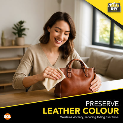 SOL 90ml Leather Protective Polish - Restores Shine and Colour