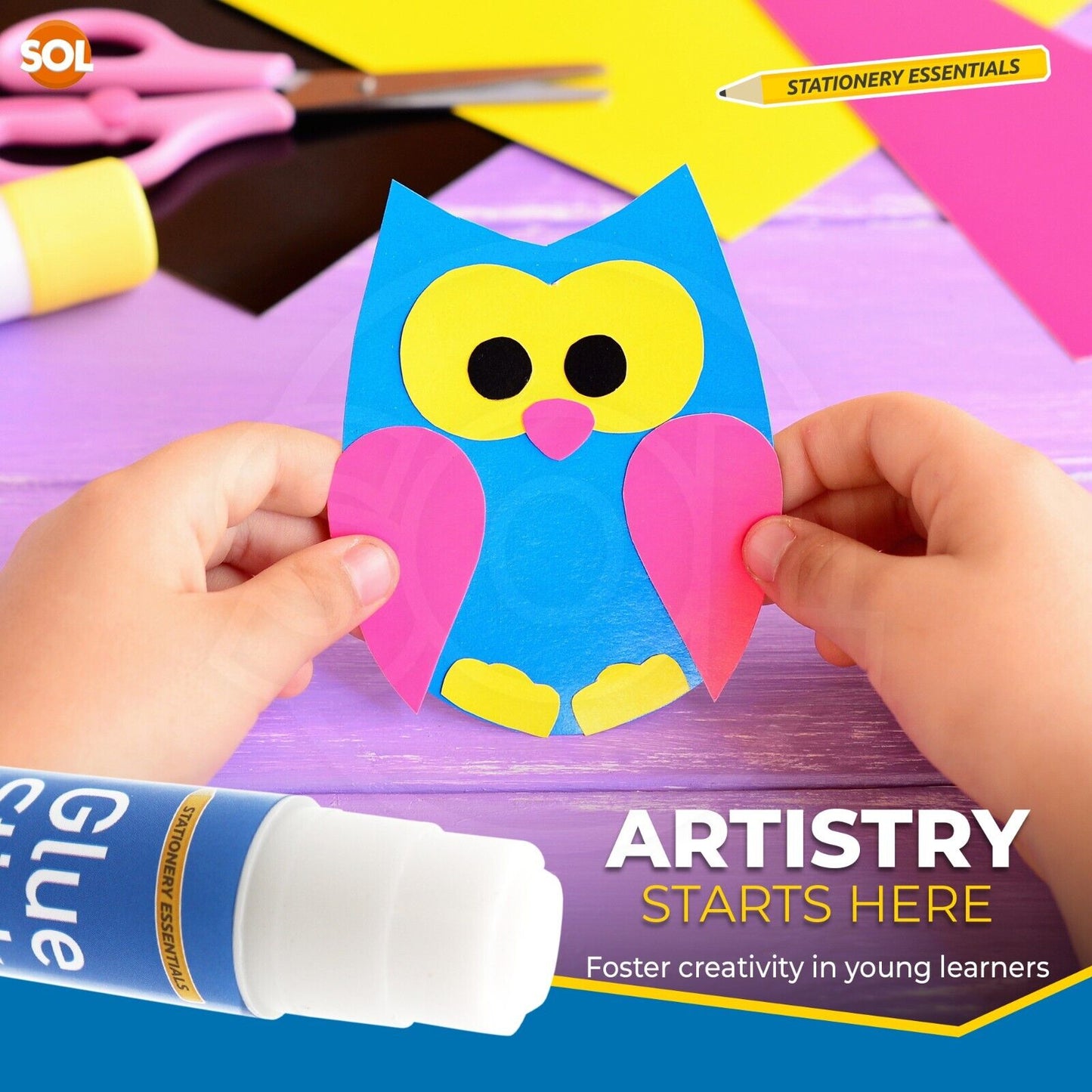 20PK Kids Glue Sticks School 9g | Washable Non Toxic Home Office Arts Craft Bulk