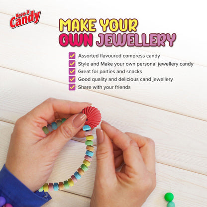 Candy Jewellery 80g Create Your Own Kit Necklace Assorted Coloured Retro Sweets