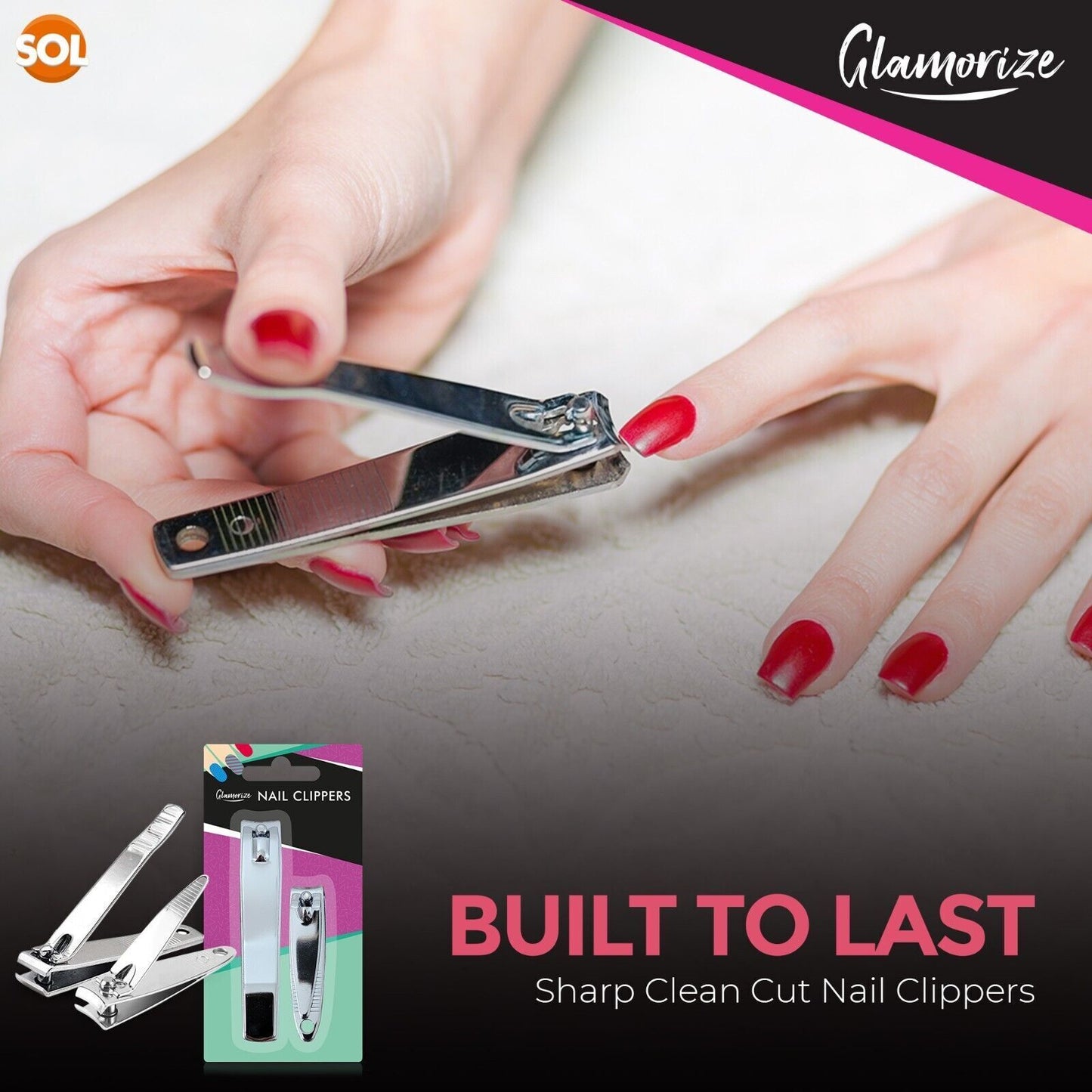 2pk Toe Nail Clippers Heavy Duty Large Big Cutters Set For Trimmer Nipper Finger