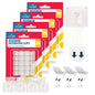 20-80 Damage Free Hanging Strips Clips Hooks Self Adhesive Stick On Wall Picture