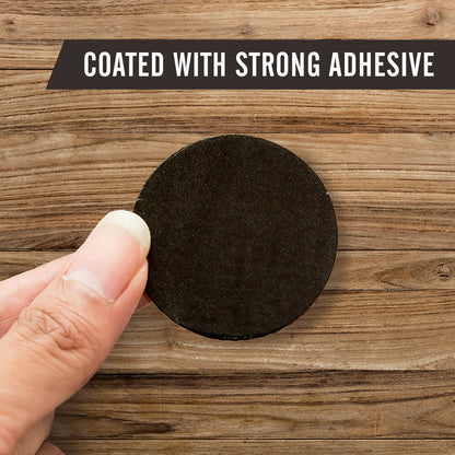 100 Felt Pads Self Adhesive Black Sticky Furniture Floor Chair Legs Protectors