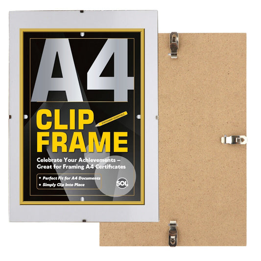 A4 Clip Frame 8 x 12 Inch Photo Picture Plastic Frameless Certificate 20 x 30cm