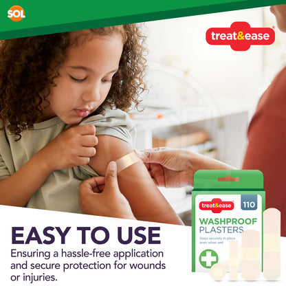 440 Assorted Washproof Plasters Waterproof Breathable Adhesive First Aid Healing