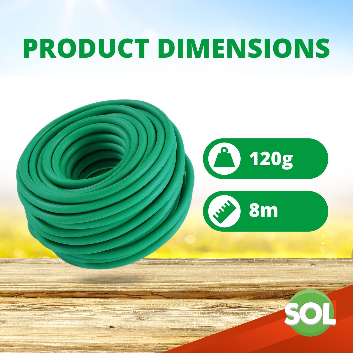8m Plant Twist Ties Support Soft Reusable Weatherproof Garden Wire Flexible Tie