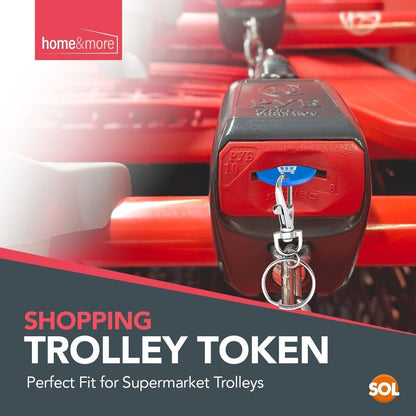 6-24 Trolley Coin Token Removable Supermarket £1 One Pound Shopping Cart Holder