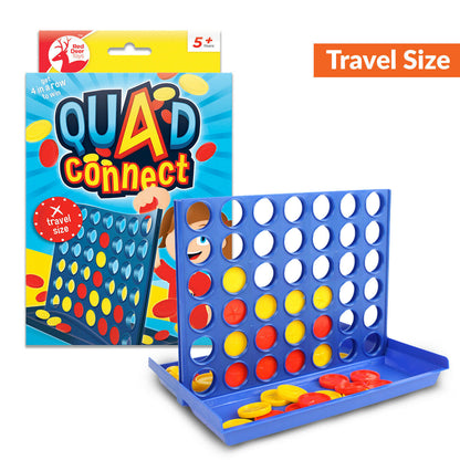 Four in a Row Board Game 4 Line Family Entertainment Fun Travel Kids Educational