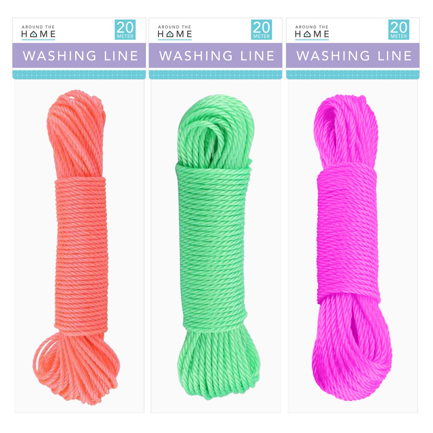 1-3X Strong Washing Line Rope 20M Heavy Duty Premium Tough Clothes Laundry Dryer