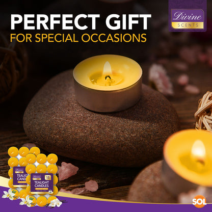 30pk Scented Tea Lights Candles | Various Perfumes 4 Hour Burn Night T Tealights