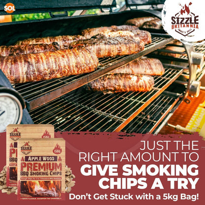 2 BBQ Smoking Wood Chips For Food 150g Smoker Chunks Apple Hickory Walnut Cherry