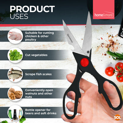 Stainless Steel Kitchen Scissors Set | Multi Purpose Heavy Duty Household Shears