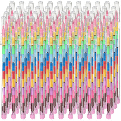 12-48 Swap Point Crayons | Stacker Swop Pencils Childrens Kids Party Bag Fillers