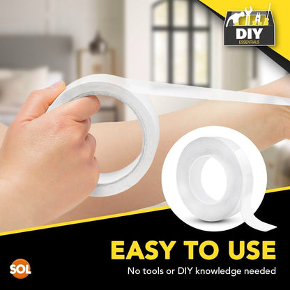 10M Nano Tape Double Sided Adhesive Reusable Removable Washable Traceless Gel