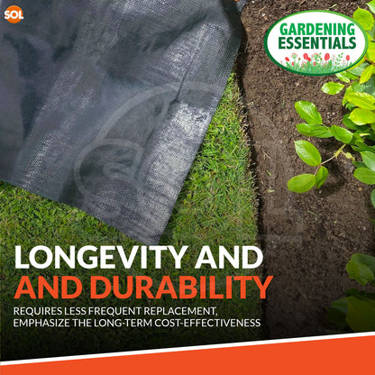 Heavy Duty Weed Control Fabric Membrane | 1.5M x 1.5M Ground Cover