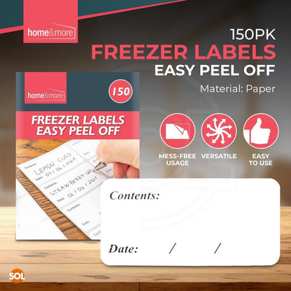 150-5100 Easy Peel Food Freezer Labels Stickers Removable Self Adhesive Write On