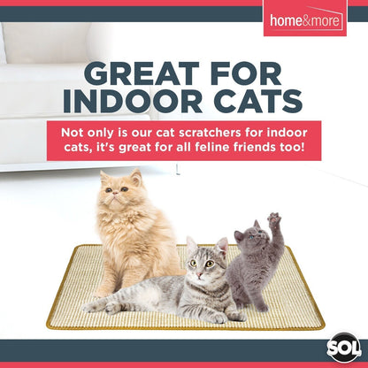 Cat Scratching Mat Sisal 60cm x 40cm Kitten Scratcher Board Pad Pet Toy Supplies