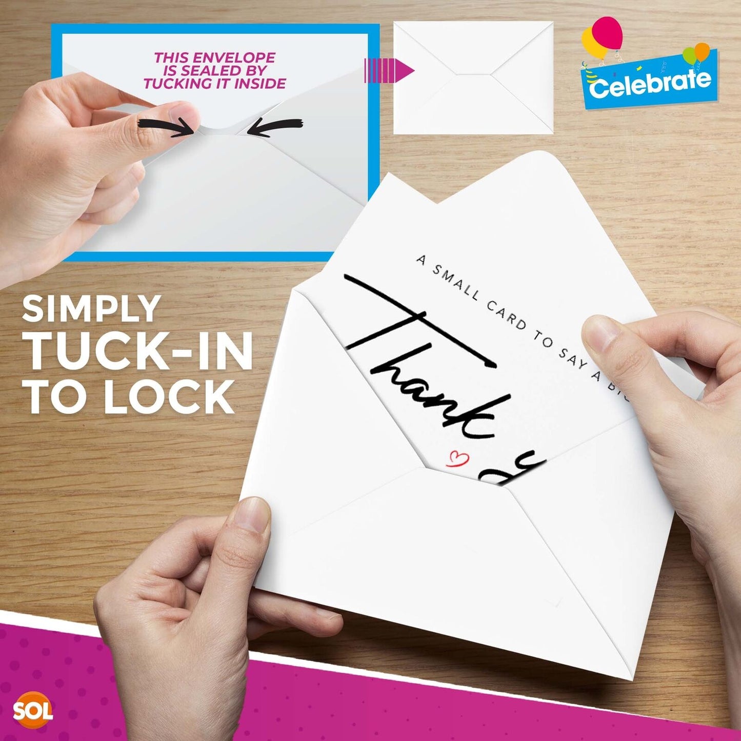 18-36 Pack Thank You Cards with Envelopes | A6 Thankyou Notes Birthday Wedding