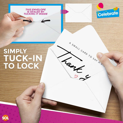 18-36 Pack Thank You Cards with Envelopes | A6 Thankyou Notes Birthday Wedding