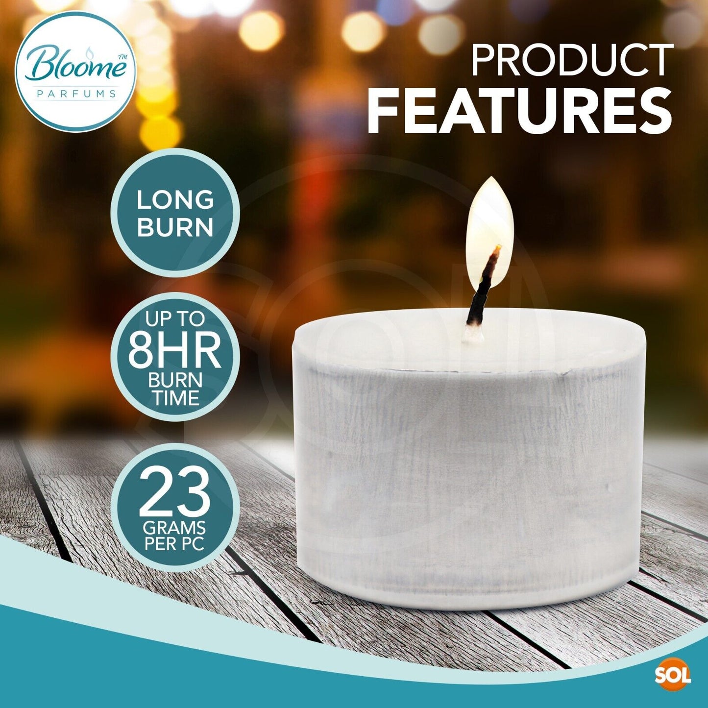 60-300 Tea Lights White Unscented Candles 8 Hour Long Burn 8hr Night Tealights