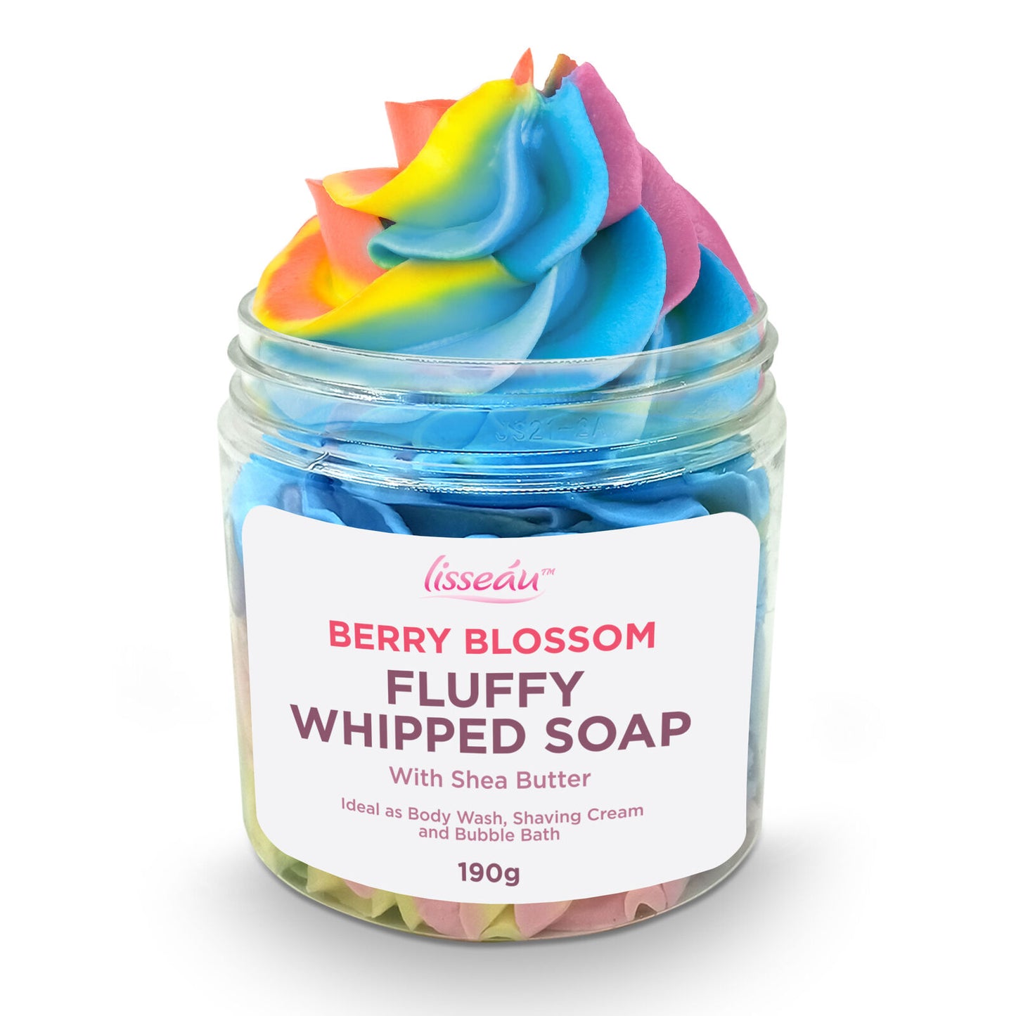 Whipped Soap Shower Fluff Shea Butter Whip 190g Berry Blossom Scented Bath Body