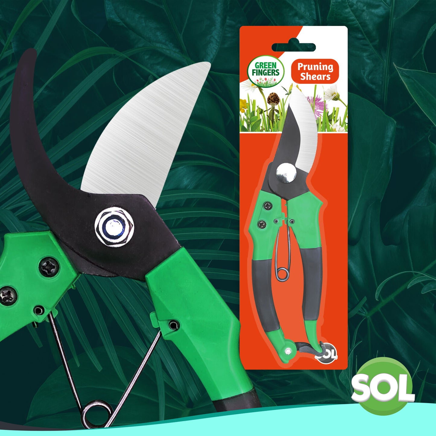8" Pruning Shears Garden Secateurs Pruner Scissors Hand Plants Cutter Tool Snips