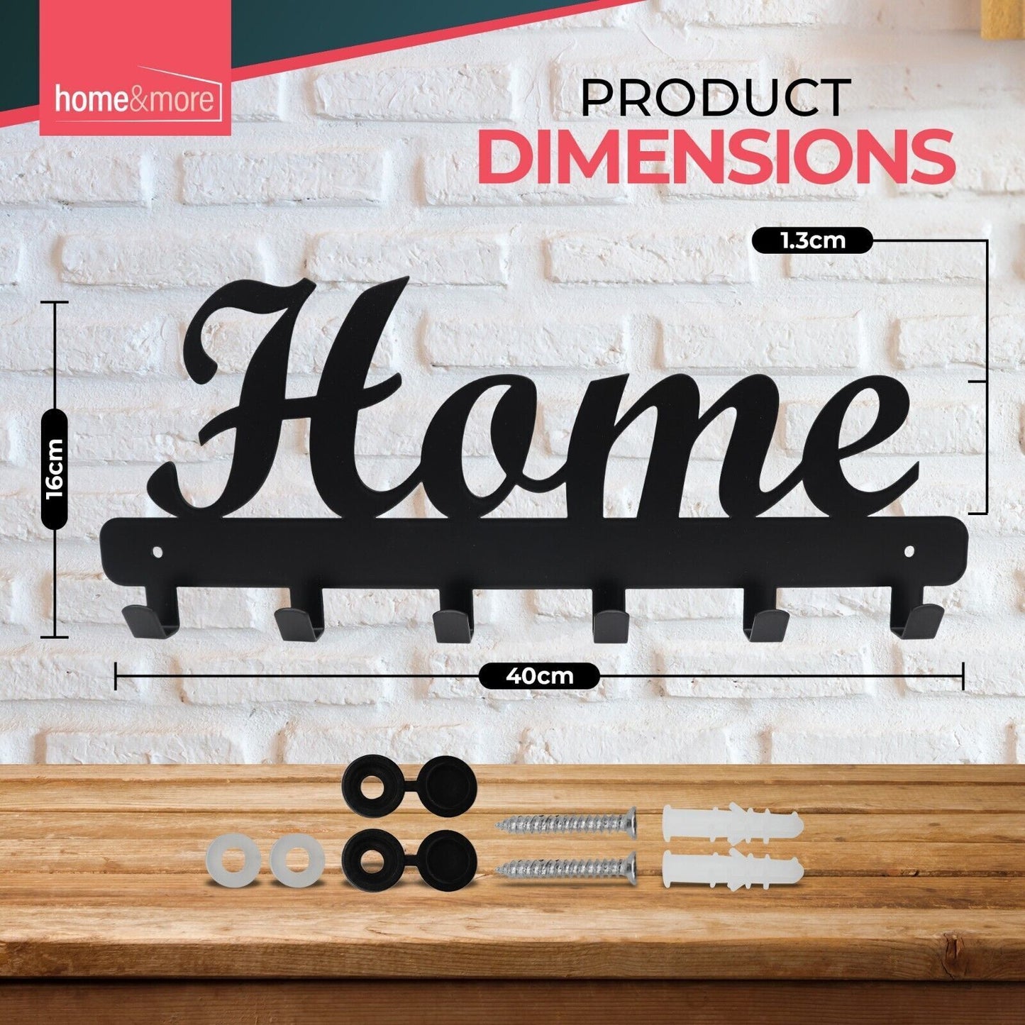 Wall Mounted Hanger Home Décor Hanging Holder Rack Hooks Hat Clothes Key Storage