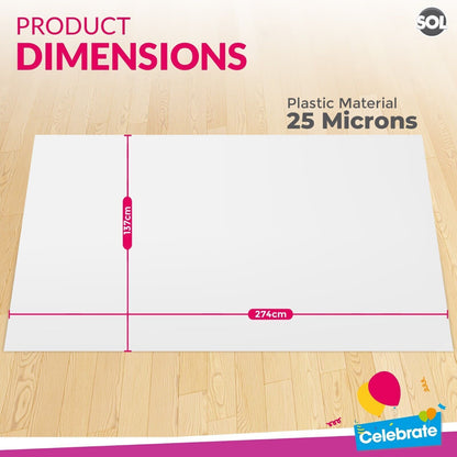 Plastic Rectangular Table Cloth Covers | Wipe Clean Party Tablecloths Disposable