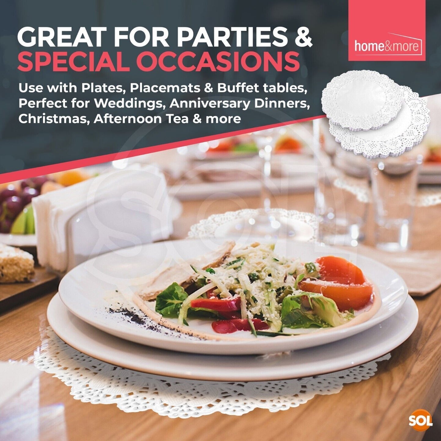150-300 White Paper Doilies 5.5 3.5 Inch Round Lace Party Doylies Doyleys Doily