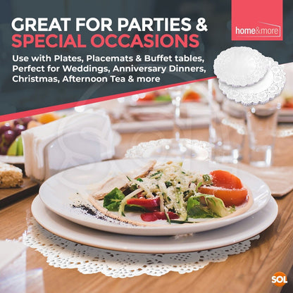150-300 White Paper Doilies 5.5 3.5 Inch Round Lace Party Doylies Doyleys Doily