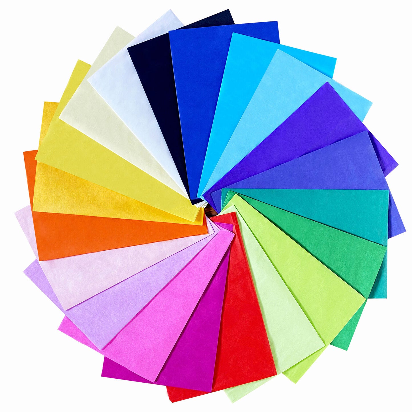 40 Large Multi Coloured Tissue Paper Sheets Assorted Pack Gift Wrapping 50x66cm