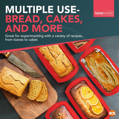 2 2lb Silicone Loaf Tin Non Stick Bread Baking Cake Mould Pan Oven Bakeware Mold
