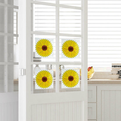 8pk Fly Trap Window Stickers Sticky Sunflower Insect Bug Flies Killer Catcher
