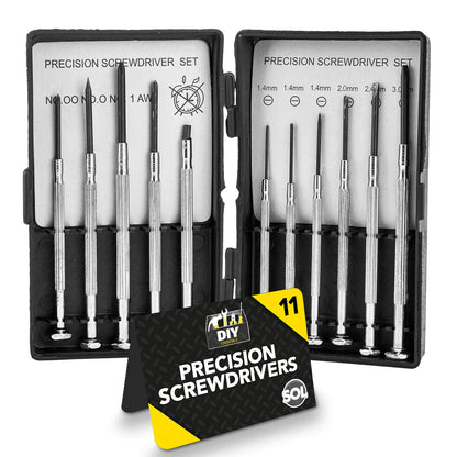 11 Mini Precision Screwdriver Set Kit Repair Tool Phone Glasses Watch Jewellers