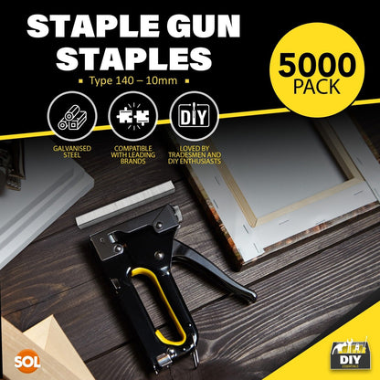 5000 Staples for Staple Gun | 10mm 8mm 14mm Type 53 140 | Heavy Duty Upholstery
