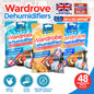 1-48 Hanging Wardrobe Dehumidifier Bags Damp Mould Moisture Mildew Condensation