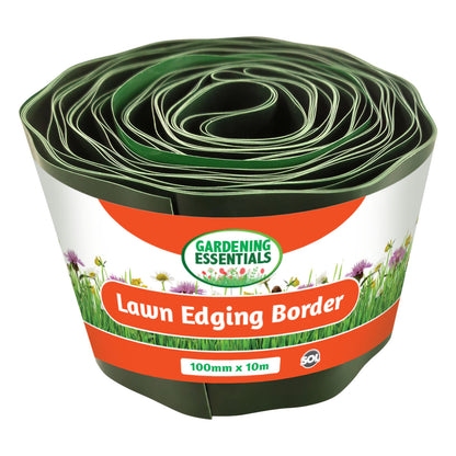 10M-50M Lawn Edging Border Flexible Green Plastic Garden Roll Wall Fence Path