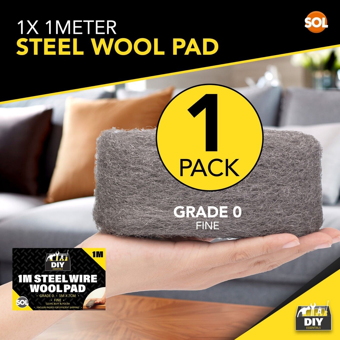 1-10M Steel Wire Wool Roll Quality Grade 0 Fine For Rats Mice Smoothing Sanding