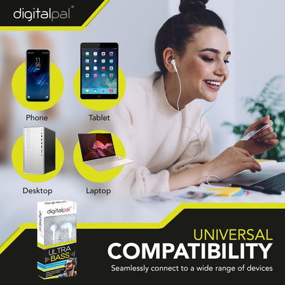 Super Bass In-Ear Earphones | Handsfree Headphone For Iphone Ipad Ipod Samsung