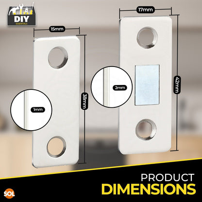 12-24 Sets Very Strong Magnetic Cabinet Door Catches Magnet Cupboard Catch Latch