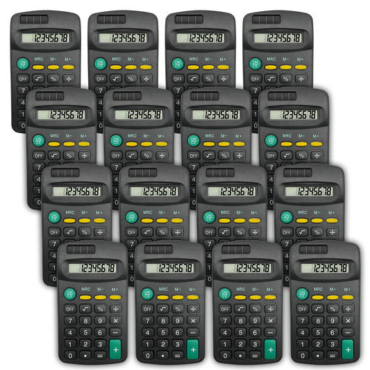 2-20 Mini Pocket Calculator Small| 8 Digit Display Office Home School Stationery