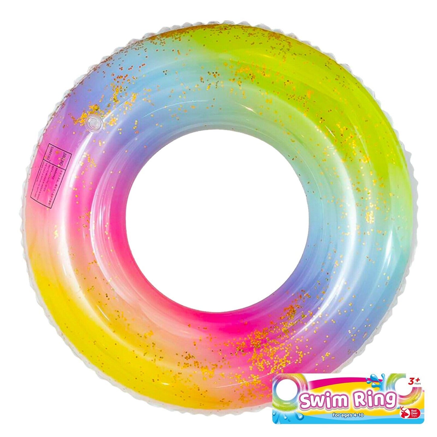 Kids Inflatable Swim Ring Swimming Pool Float Aid Beach Toy for Children 4-10Yrs